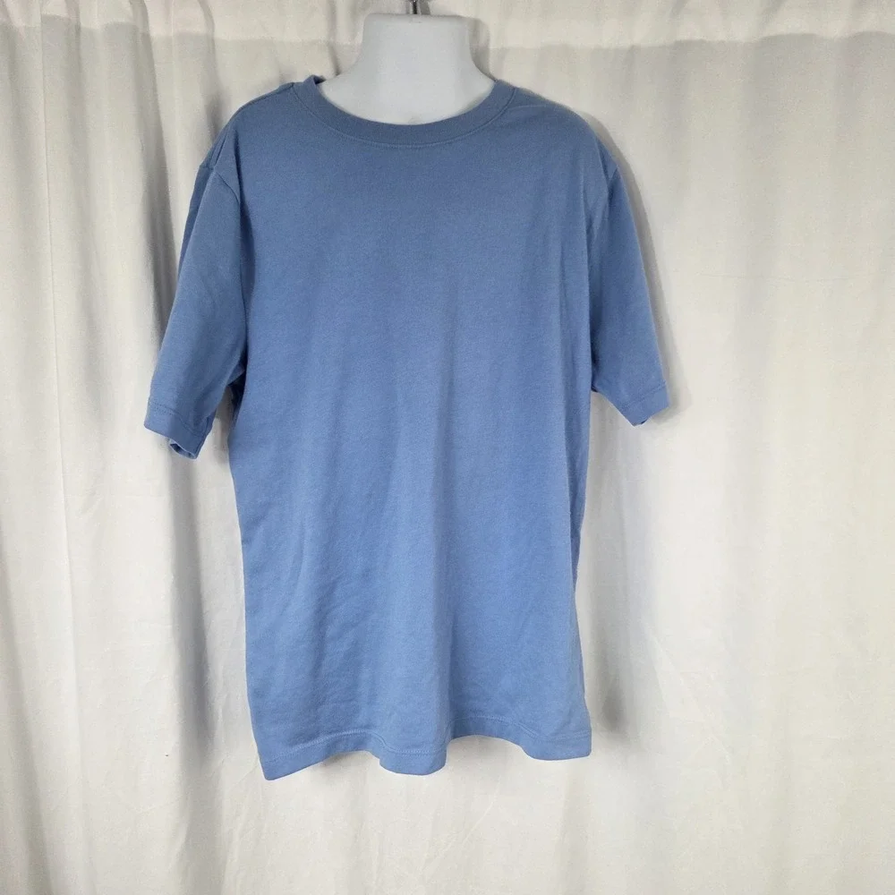 Wonder Nation Boys Size Large Short Sleeve Crew Neck T Shirt Blue